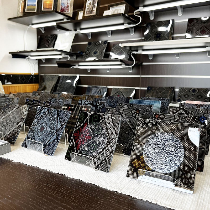 クリスタル大島紬コースター入荷☆ クリスタル大島紬コースター入荷☆
