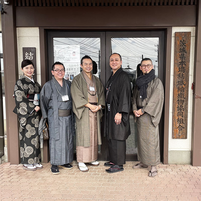 結城紬の産地研修☆ 結城紬の産地研修☆