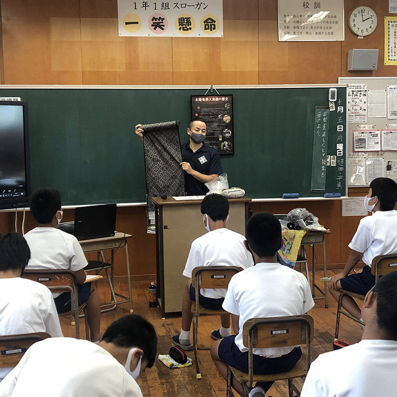 中学生に紬の講義してきました☆ 中学生に紬の講義してきました☆