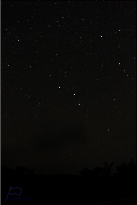 天の川と蠍座と北斗七星