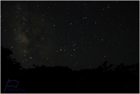 天の川と蠍座と北斗七星