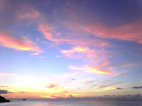 笠利の夕日(9月)
