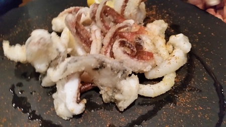 お友達が釣った魚をBrunoaでイカづくし✨ お友達が釣った魚をBrunoaでイカづくし✨