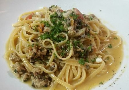 Brunoa新メニュー マグロのラグートマトソースパスタ❇ Brunoa新メニュー マグロのラグートマトソースパスタ❇
