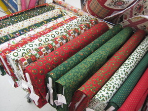 クリスマス生地入荷中♪