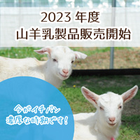 【2023年度 山羊乳製品入荷のお知らせ】