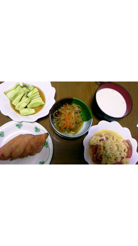 遅い晩ご飯
