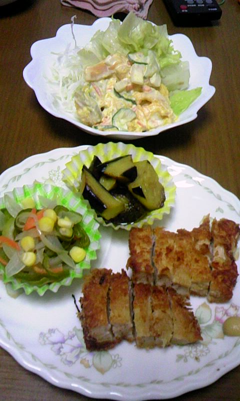 おやつ(笑)と晩ご飯