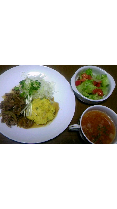 晩ご飯 のち‥