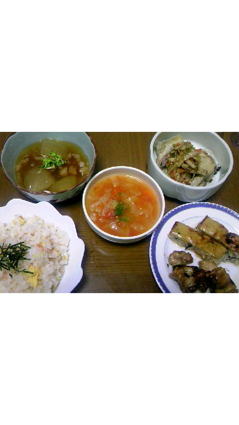 ‥そして晩ご飯