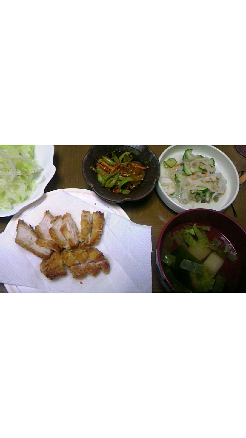 ‥のち、晩ご飯