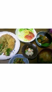 鉄人見ながら(笑)晩ご飯