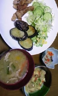 ざっくりとι 晩ご飯