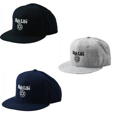 High Life ( ハイライフ ) Star Circle Logo 6P Snap Back Cap High Life ( ハイライフ ) Star Circle Logo 6P Snap Back Cap