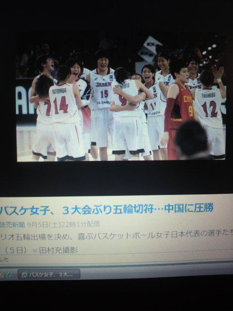 影に隠れてオリンピック出場!!(^-^)/
