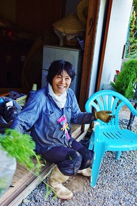 生産者の　テル子さん　！！