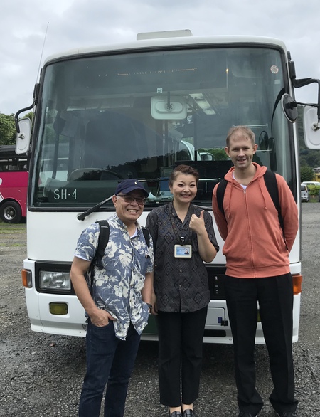 奄美の女性バス運転士 奄美版おもてなし英会話 バス編の収録