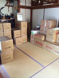引越し荷物運び(笑)