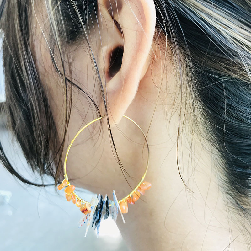 新作大島紬ピアス☆