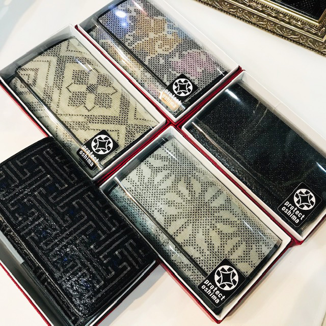 残り僅か！プロテクト大島紬名刺入☆