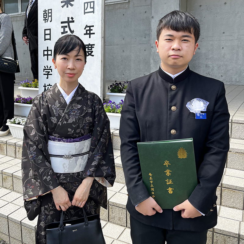 今日は中学校の卒業式☆