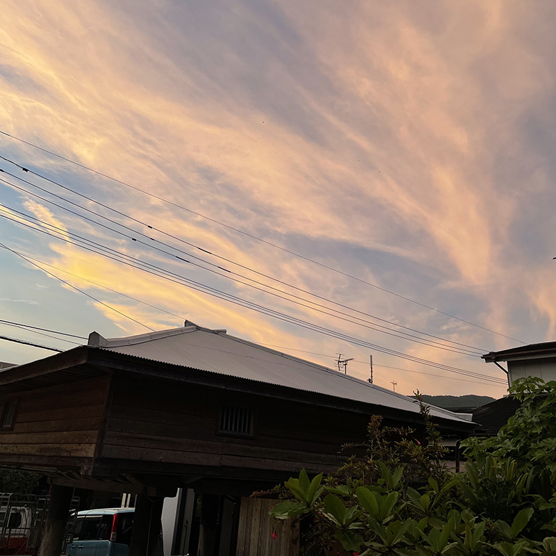 仕事後に綺麗な夕景☆
