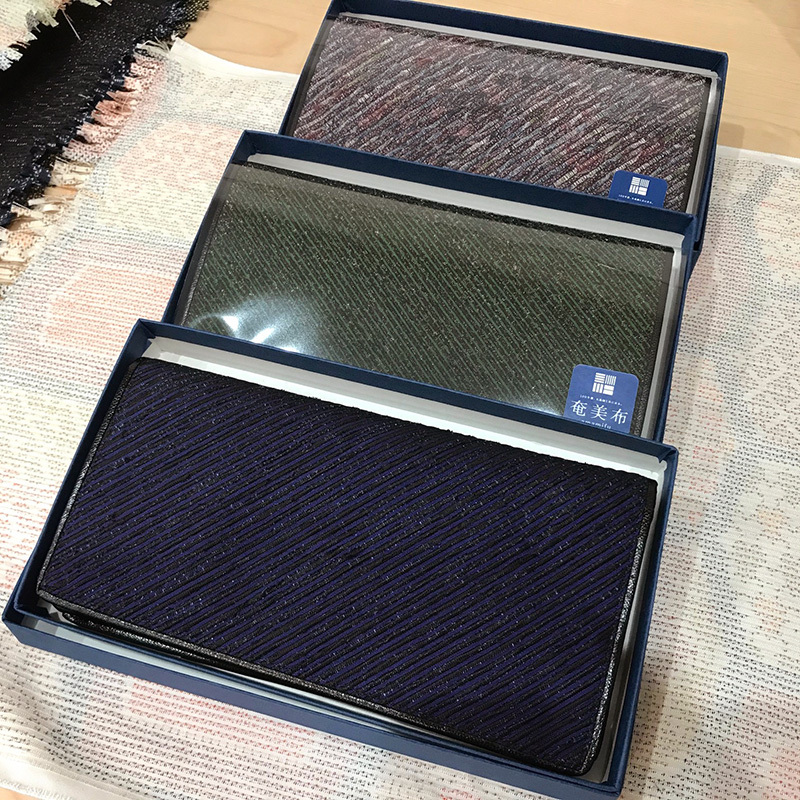 奄美布長財布も新柄追加です☆