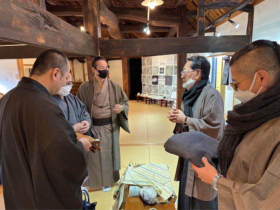 結城紬の産地研修☆