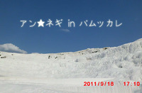 世界遺産パムッカレを前にして