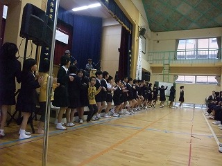 サーモン＆ガーリック♪大川中学校立志式!!!