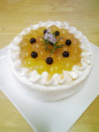 葡萄のケーキ