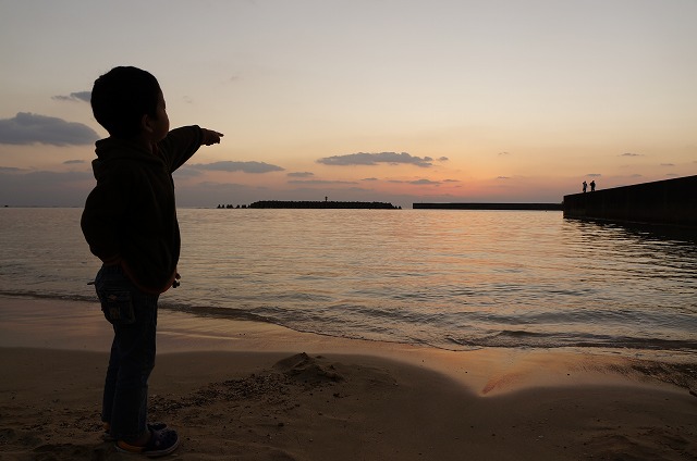 奄美大島の初日の出。今年の「新年式（初日の出を拝む式）」は最高の天気でした。