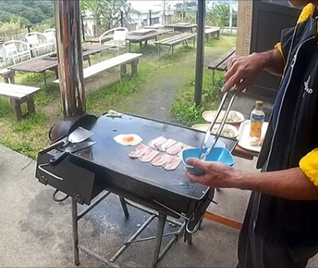 薪ストーブcooking