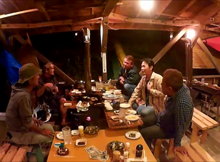 薪ストーブBBQ