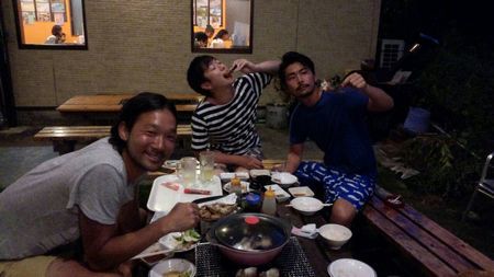 釣ってきた魚でBBQ