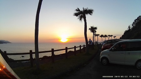 大浜の夕日