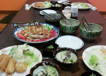 本日の夕食は