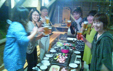 女子会BBQ