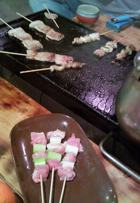 薪ストーブ焼肉