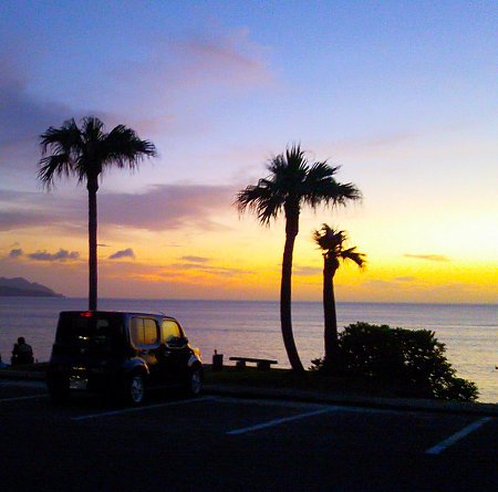 大浜の夕日