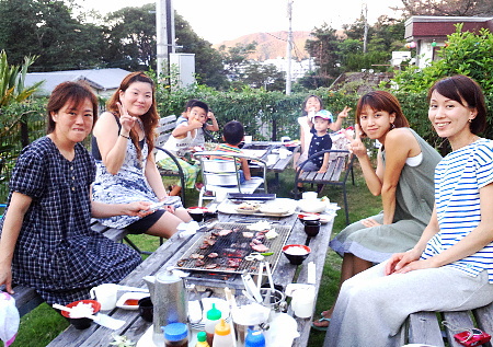 本日もガーデンBBQ