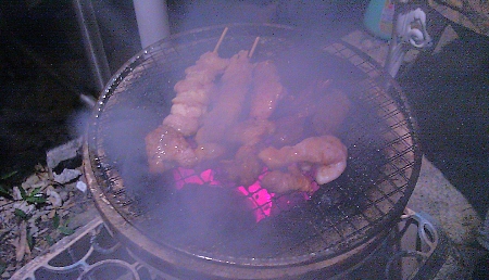一人旅、一人焼き鳥