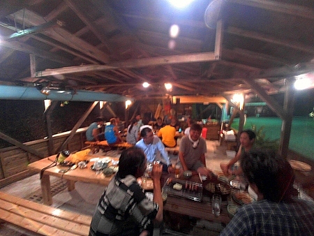 今宵のBBQ小屋