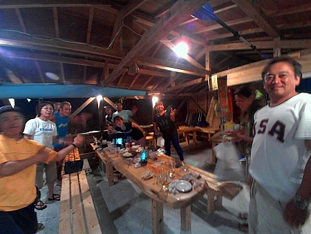 今宵のBBQ小屋