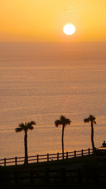 大浜の夕日