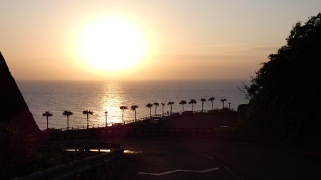 大浜の夕日