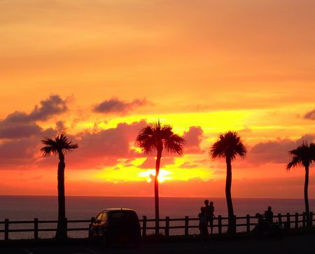 大浜の夕日