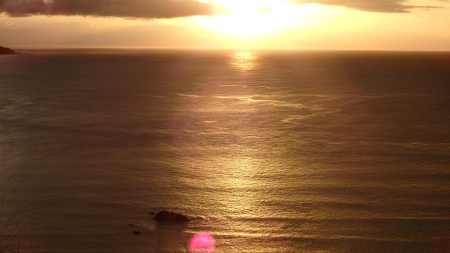 大浜の夕日