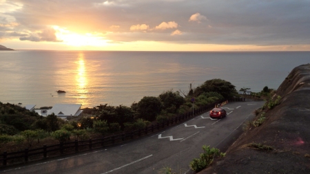大浜の夕日