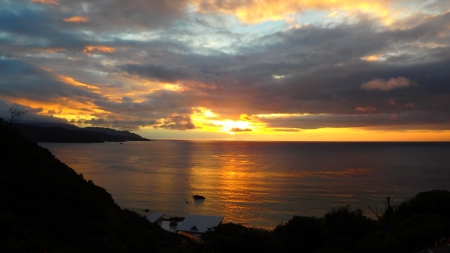 大浜の夕日